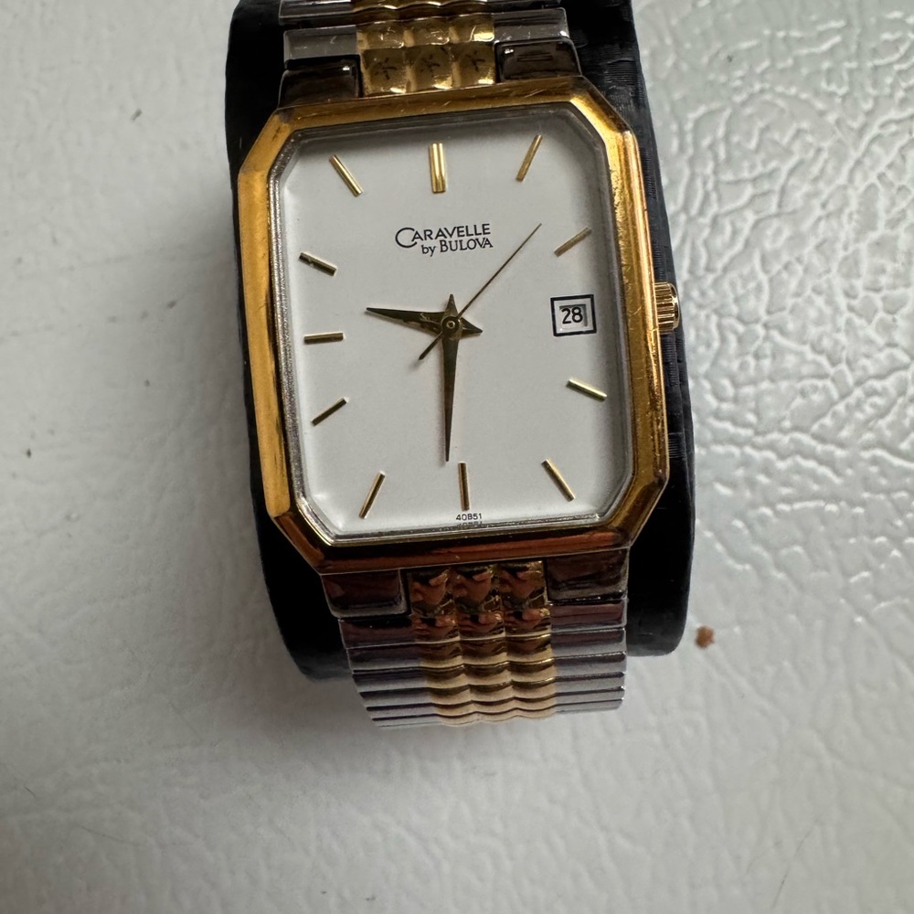 Caravelle by Bulova Gold and Silver Watch